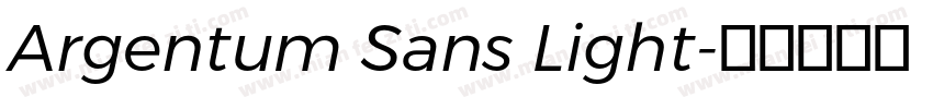Argentum Sans Light字体转换